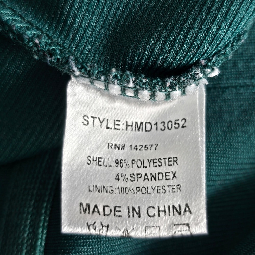 Haute Monde Green Bandage Dress Bodycon Party Women's‎ Size XL Style HMD13052 - Picture 4 of 11